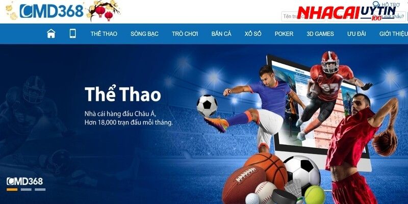 CMD368 - Nhà Cái Cá Cược Uy Tín Đáng Tin Cậy Cho Người Chơi 4 Thể thao trực tuyến là sảnh game cá cược kinh điển và được yêu thích hàng đầu