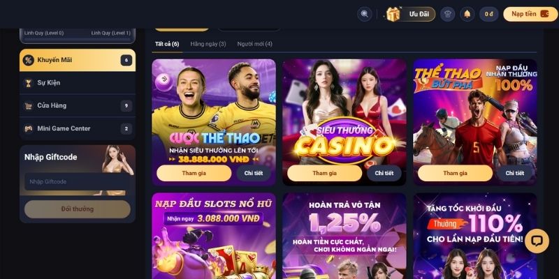 Giftcode Nhà Cái 2025 - Tổng Hợp Mã Tặng Thưởng Mới Nhất 1 Giftcode Nhà Cái 2025 - Tổng Hợp Mã Tặng Thưởng Mới Nhất